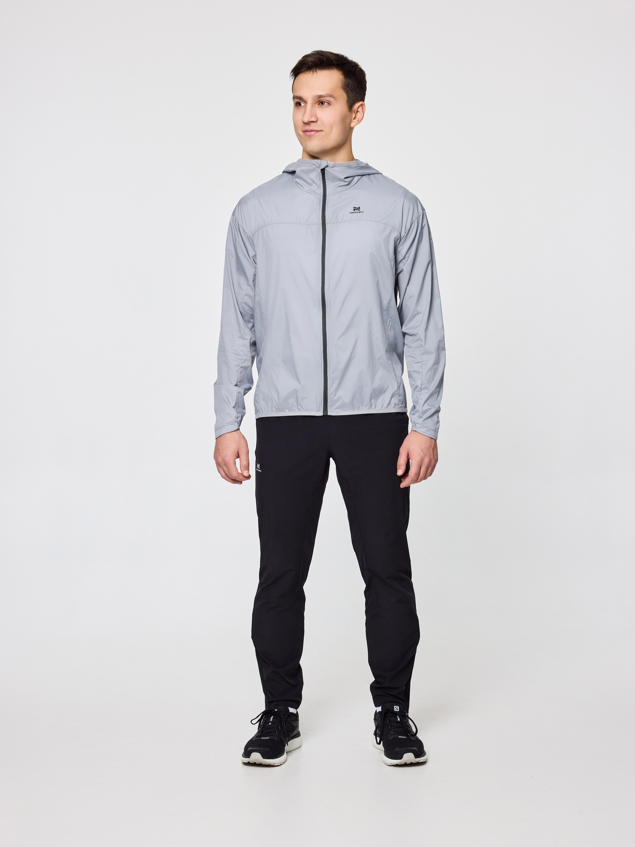 Ветровка Nordski Pro Light Grey/Black