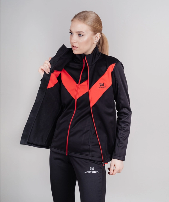 Жилет разминочный NORDSKI BASE Black/Red W