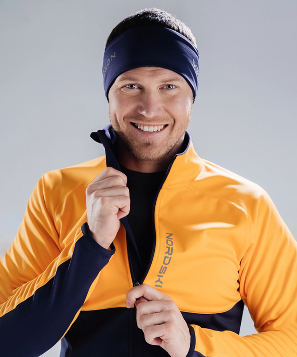 Разминочная куртка Nordski Premium Orange/Blueberry
