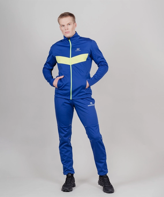 Разминочный костюм Nordski Base True Blue/Lime