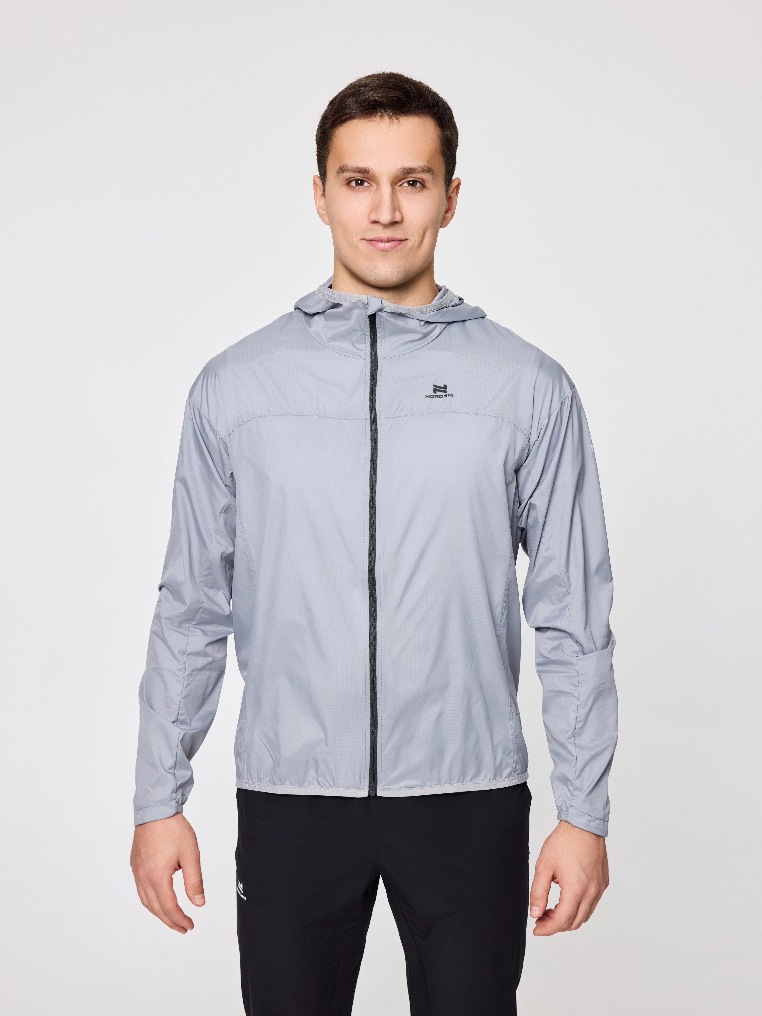 Ветровка Nordski Pro Light Grey/Black