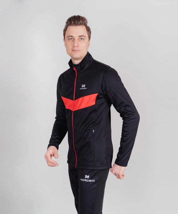 Разминочная куртка Nordski BASE Black/Red