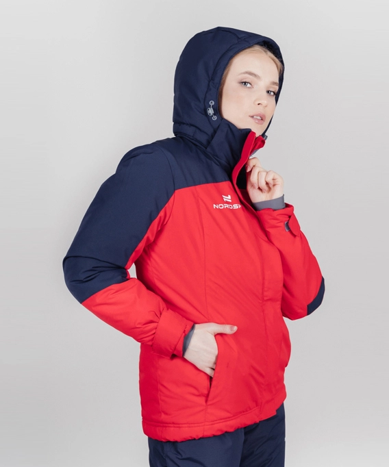 Утепленная куртка NORDSKI Mount Red/Dark Blue W