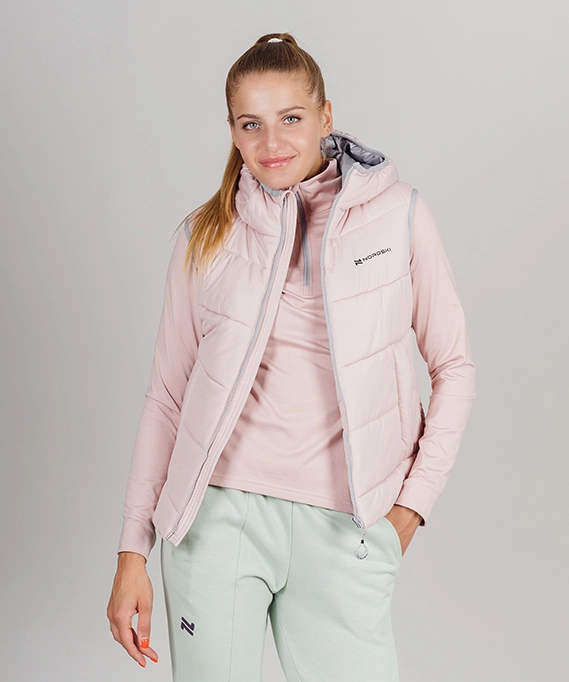 Утепленный Жилет Nordski Air Soft Pink W