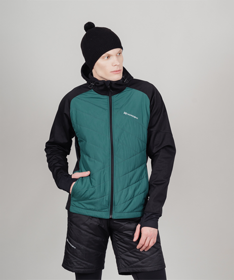 Куртка Nordski Hybrid Hood Black/Light Blue