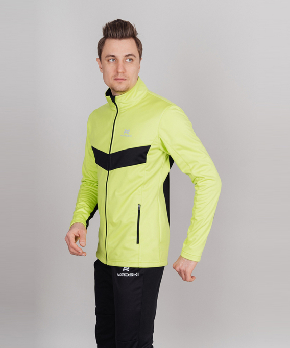 Разминочная куртка Nordski BASE Lime/Black