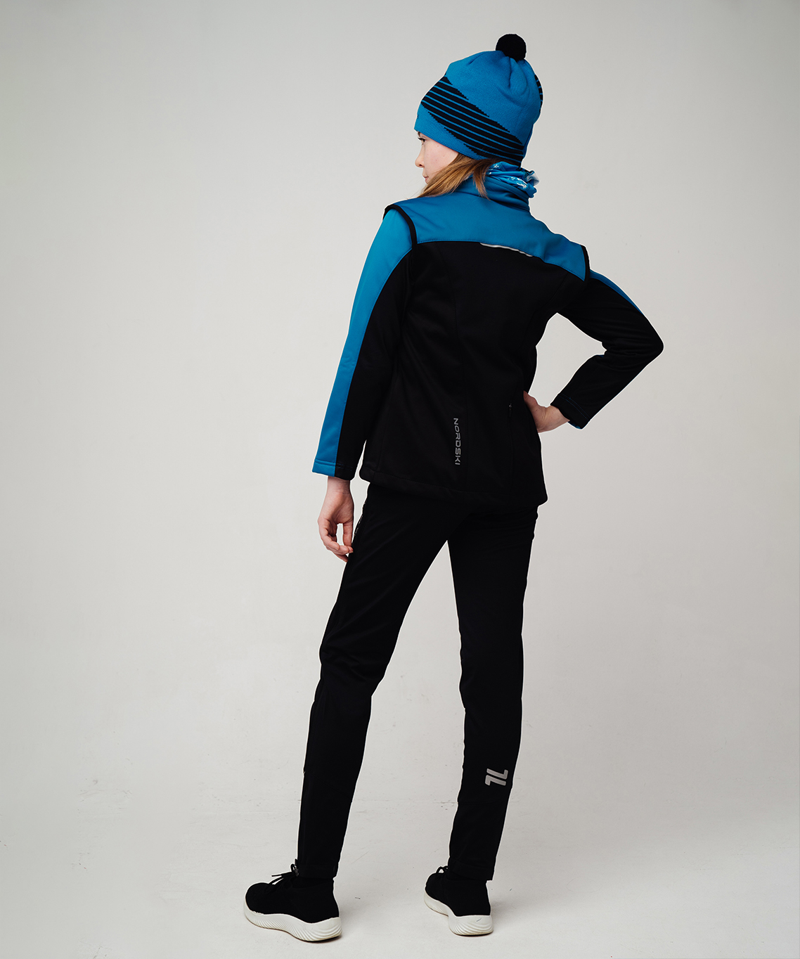 Жилет разминочный Nordski Jr. Active Blue/Black