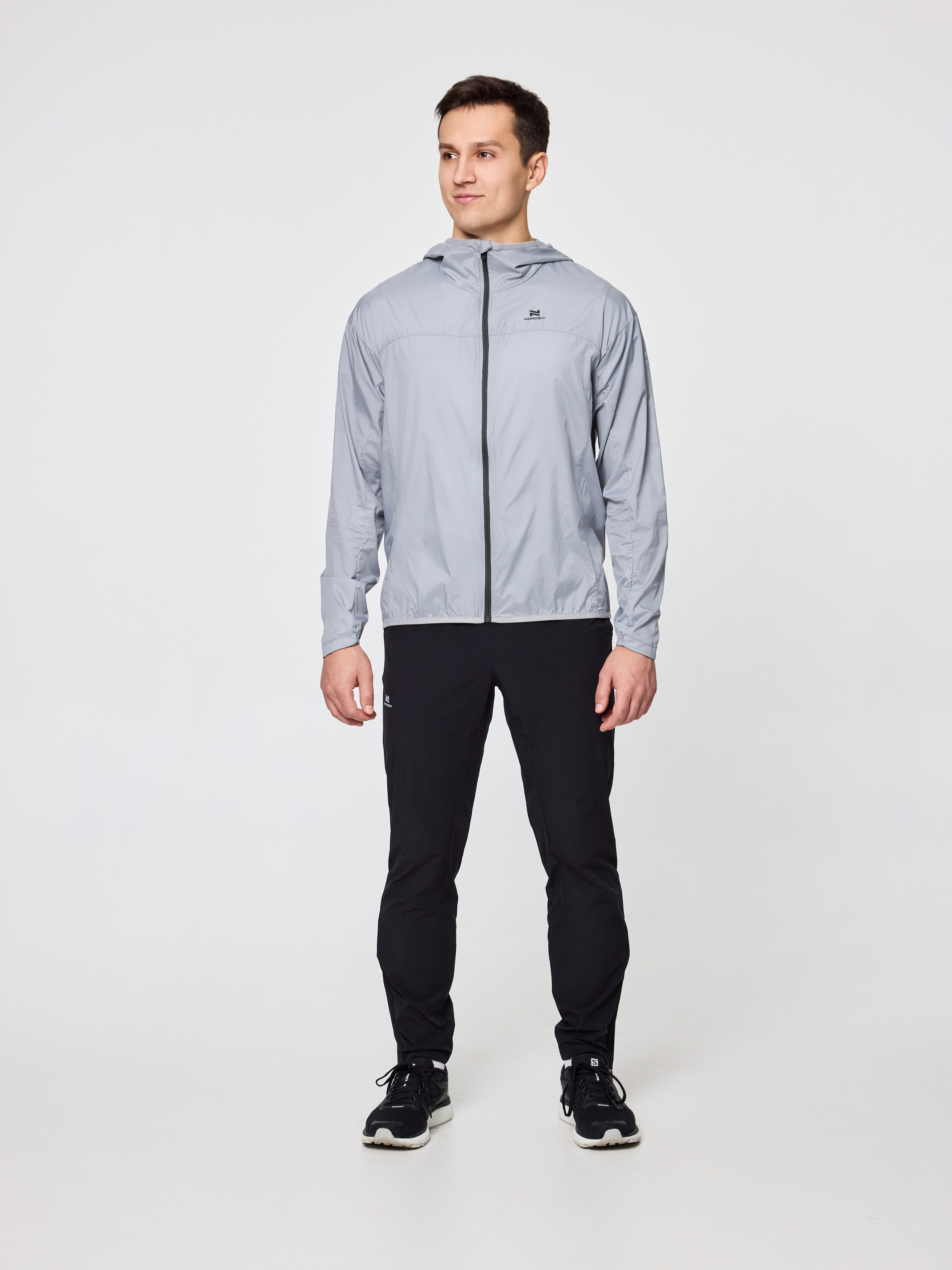 Ветровка Nordski Pro Light Grey/Black