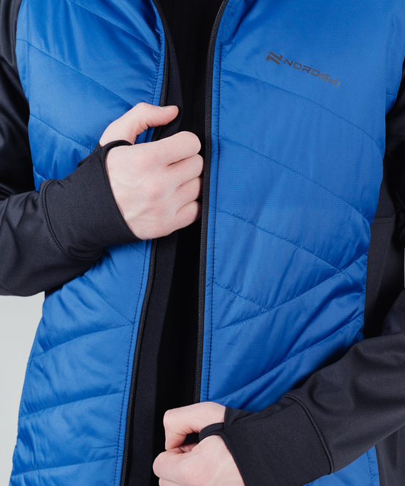 Куртка Nordski Hybrid Hood Black/Blue 