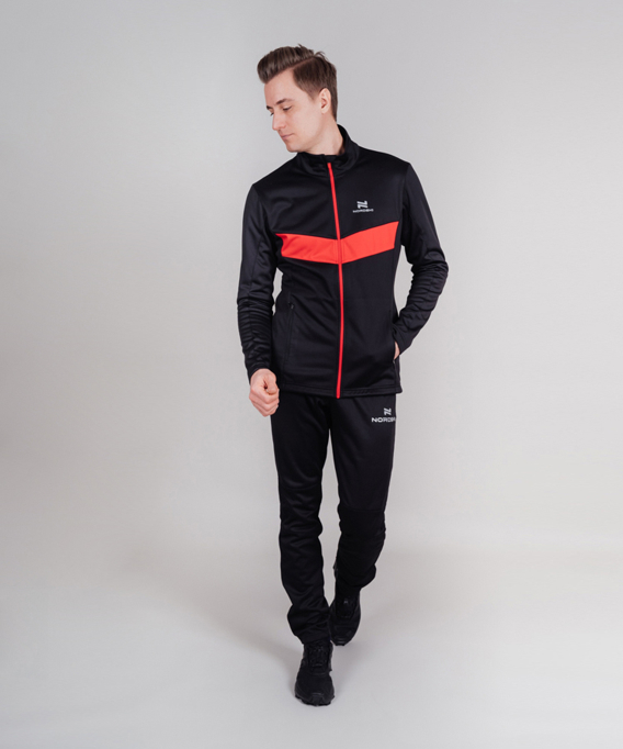 Разминочная куртка Nordski BASE Black/Red