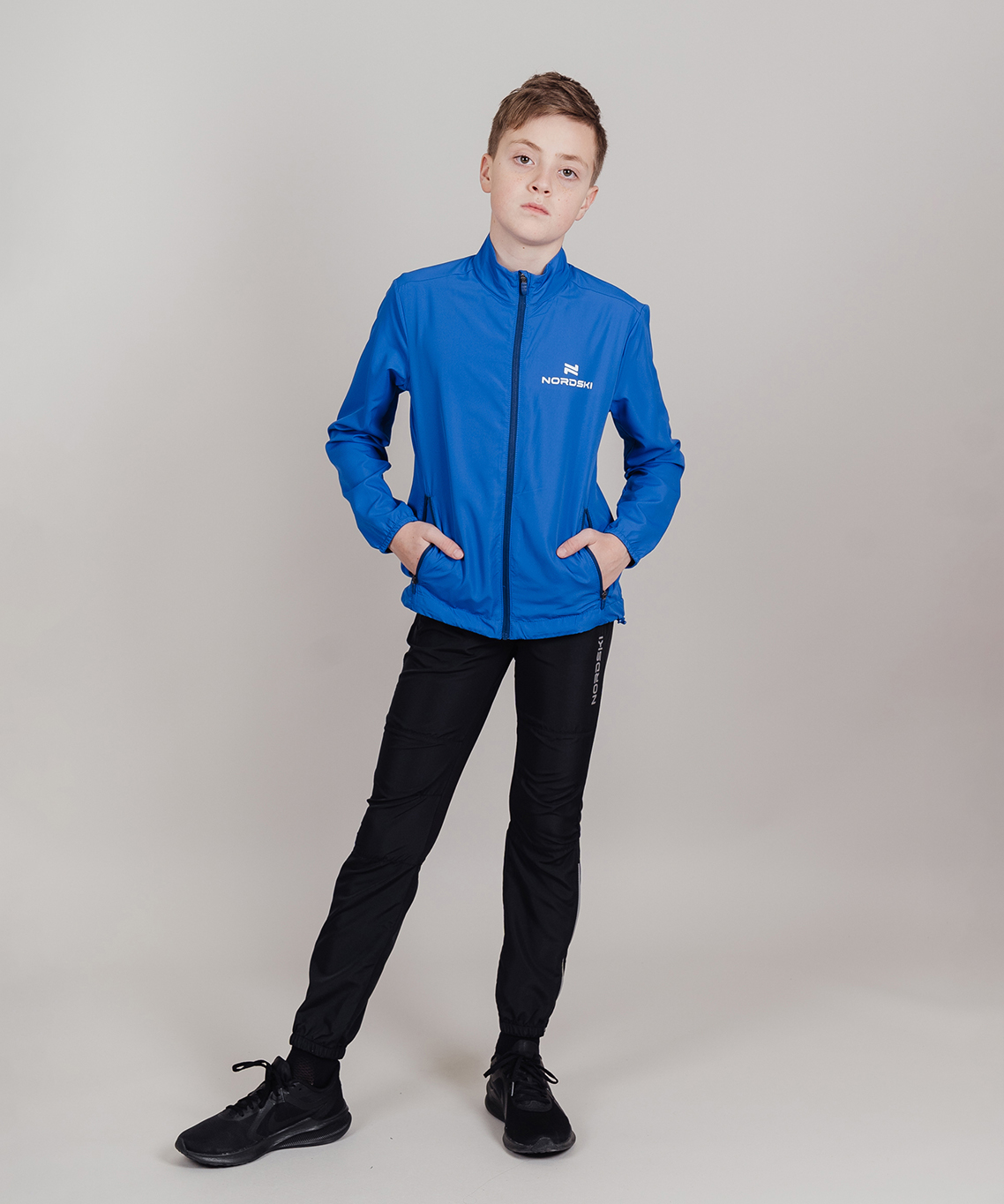 Ветровка Nordski Jr. Motion Vasilek/Dark blue