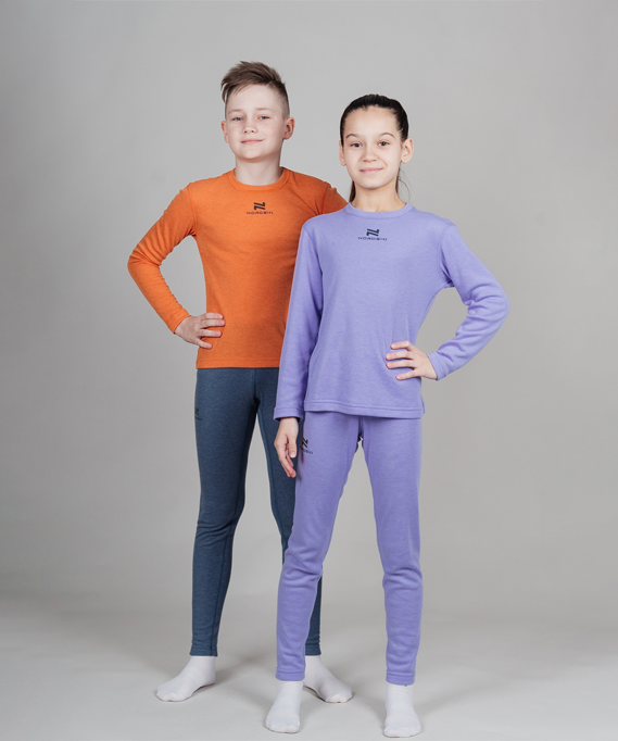 Комплект термобелья Nordski Kids Soft Orange/Green