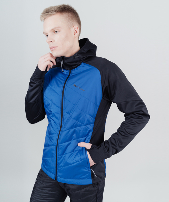 Куртка Nordski Hybrid Hood Black/Blue 