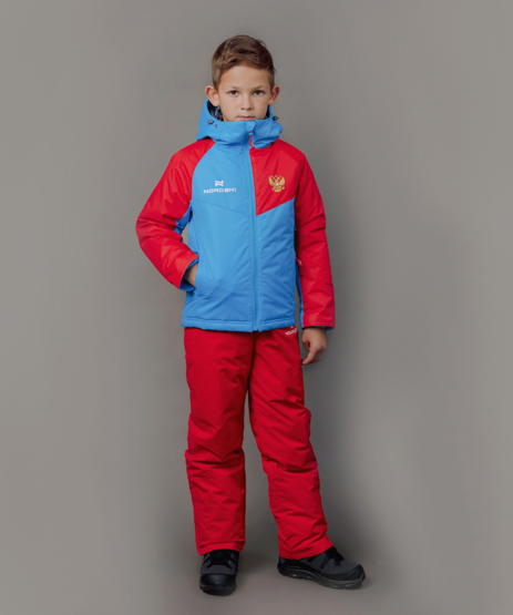 Утепленная куртка NORDSKI Kids Premium-Sport Red/Dark Navy