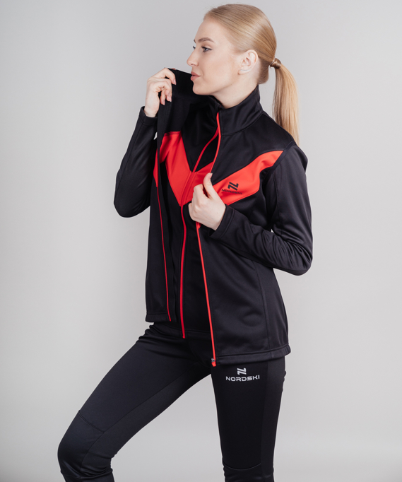 Жилет разминочный NORDSKI BASE Black/Red W