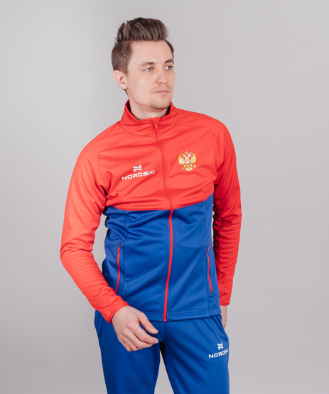 Разминочная куртка Nordski Premium Blue/Red