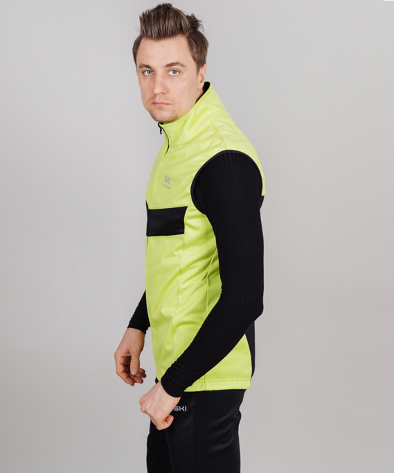 Жилет разминочный Nordski BASE Lime/Black