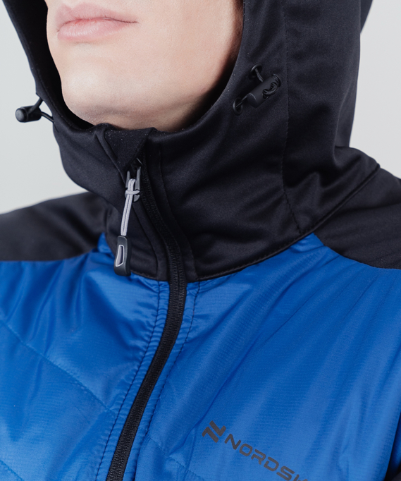 Куртка Nordski Hybrid Hood Black/Blue 