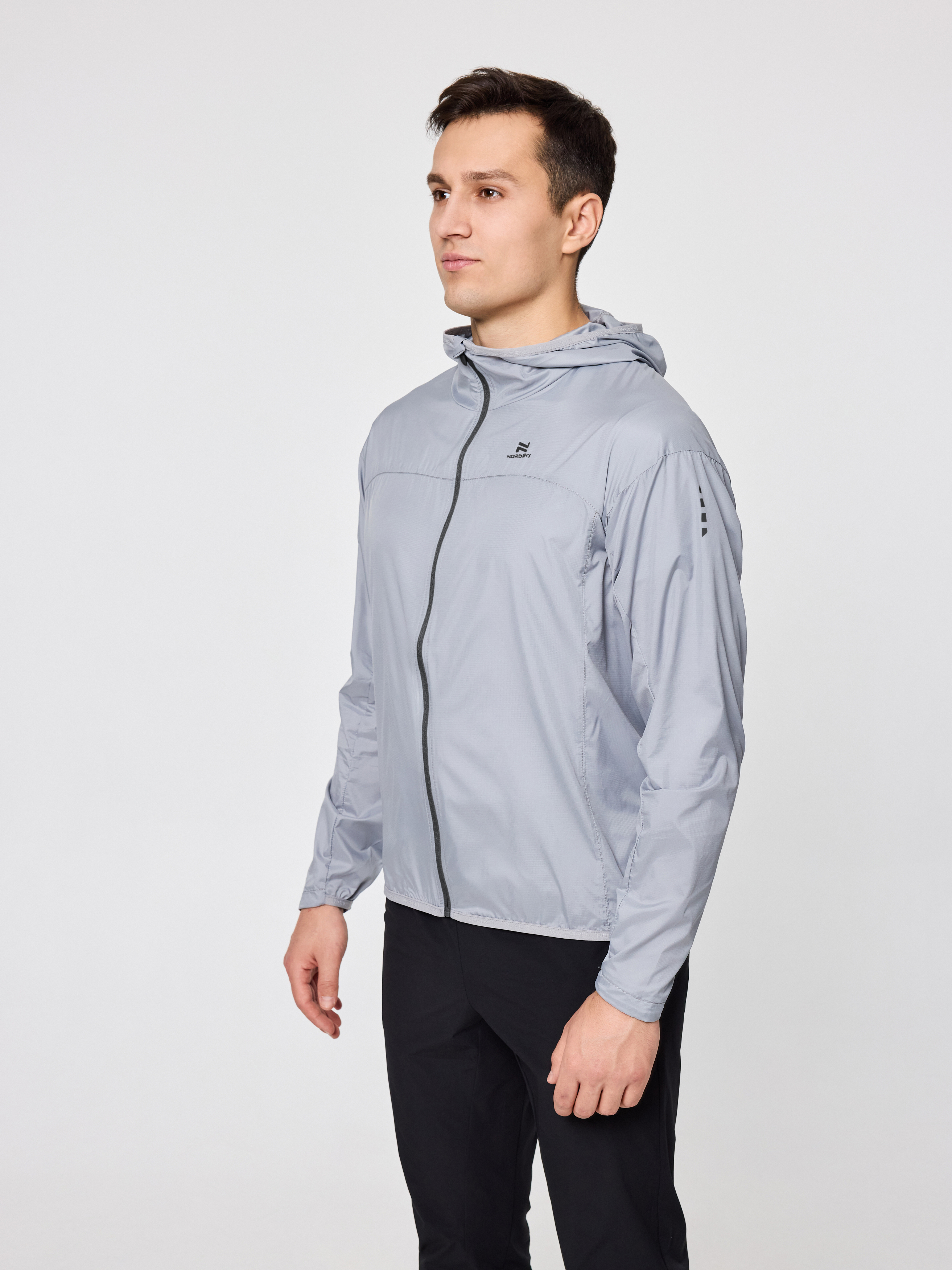 Ветровка Nordski Pro Light Grey/Black