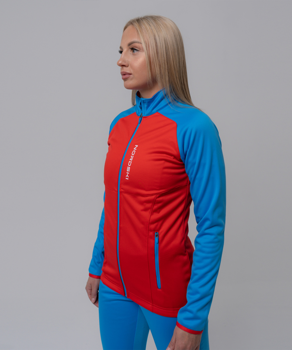 Разминочная куртка NORDSKI Premium Red/Blue W