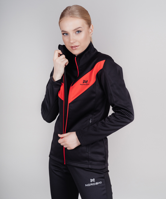 Разминочная куртка NORDSKI BASE Black/Red W