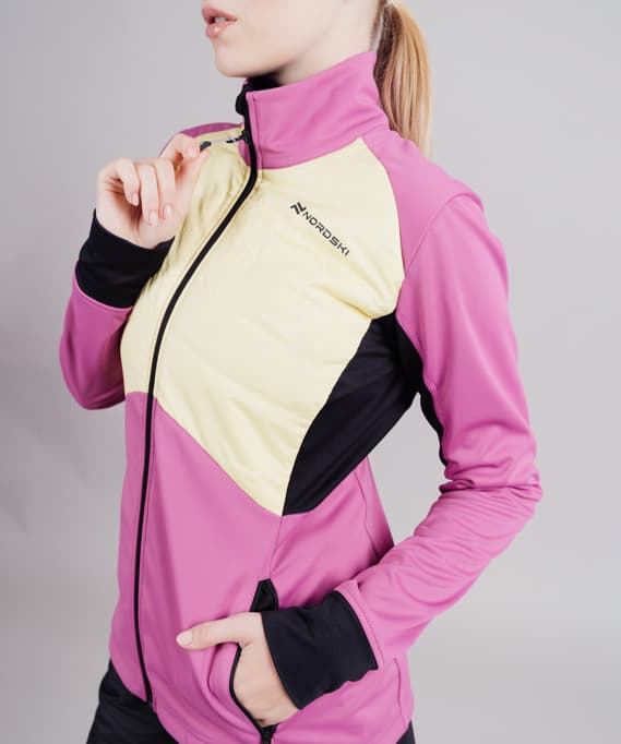 Куртка Nordski Hybrid Pro Fuchsia/Yellow W