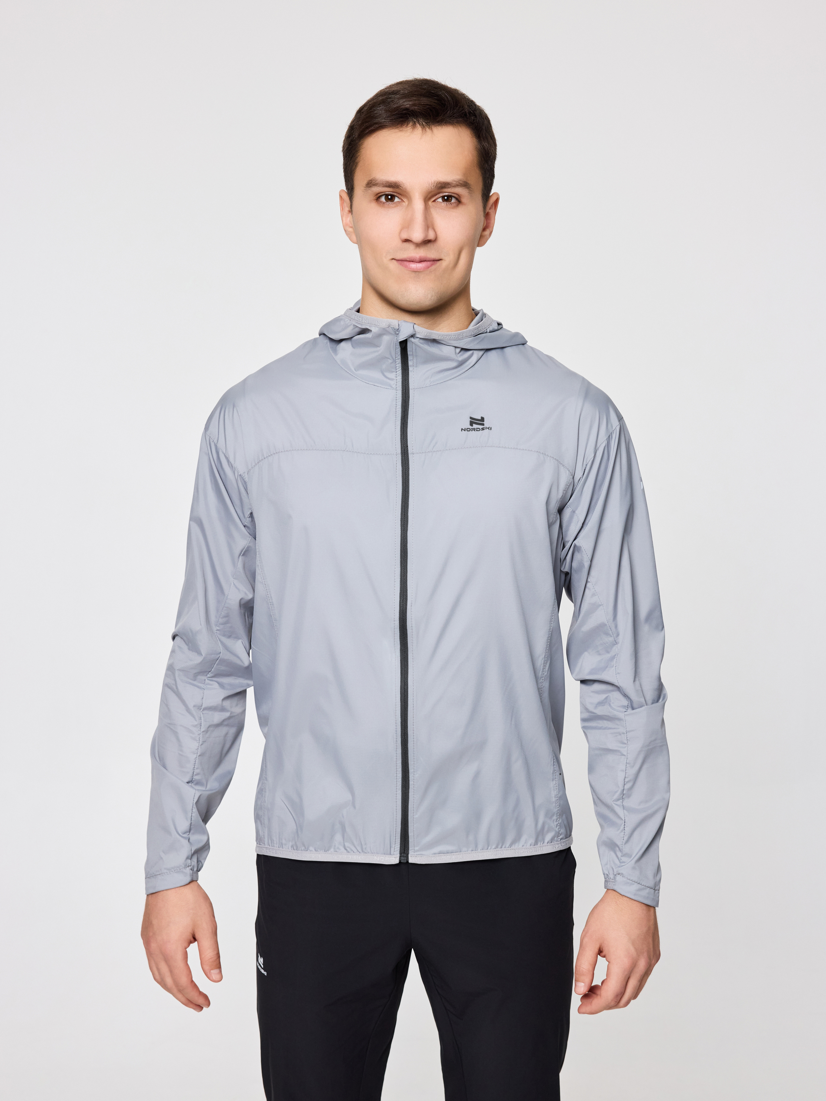 Ветровка Nordski Pro Light Grey/Black