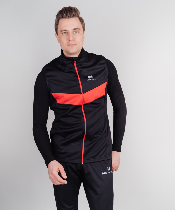 Жилет разминочный Nordski BASE Black/Red