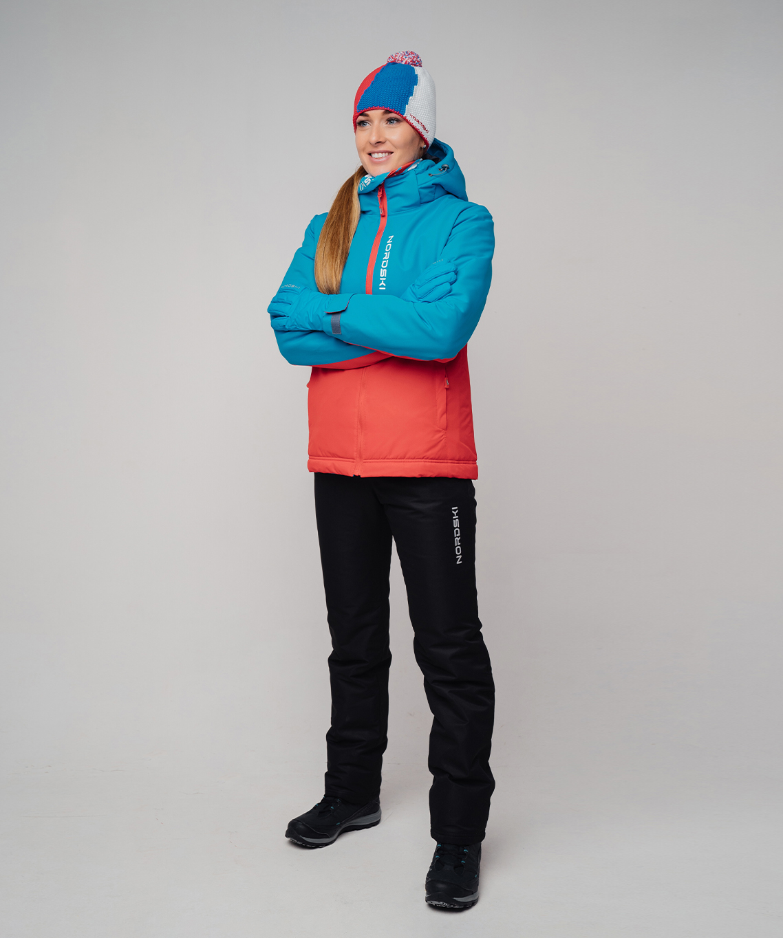 Утепленная куртка NORDSKI Montana Blue/Red W