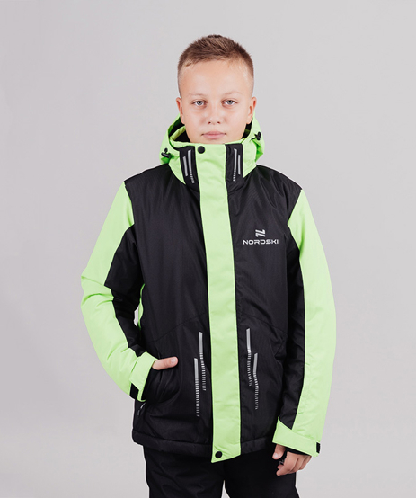 Горнолыжная куртка Nordski Jr. Extreme Black/Lime