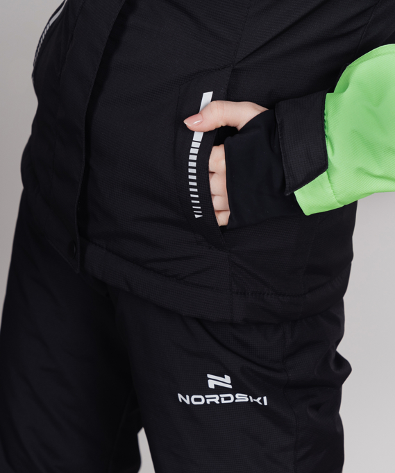 Горнолыжная куртка Nordski Extreme Black/Lime W